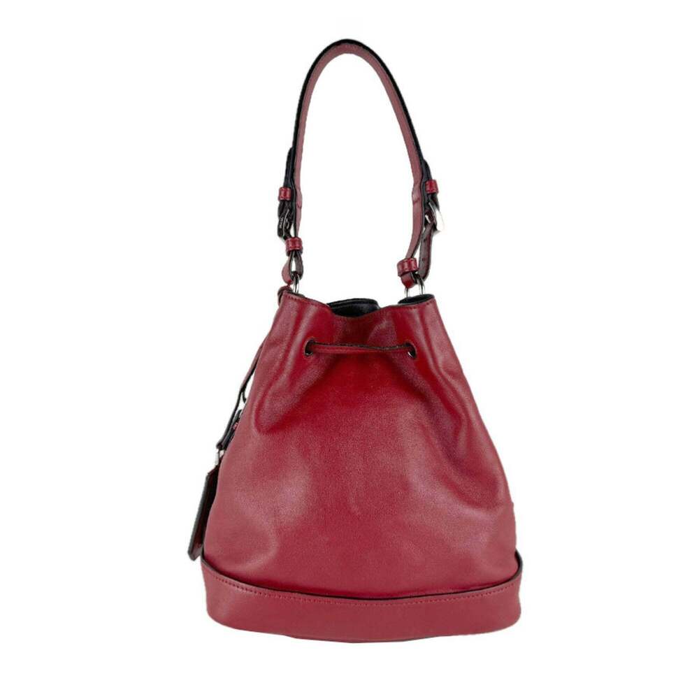 PRADA Red Leather Shoulder Bag - Picture 3 of 14